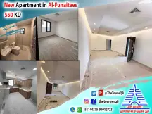 للإيجار في الفنيطيس شقة من فيلا زاويه موقع مميز