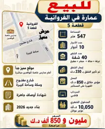 عمارة للبيع في الفروانية