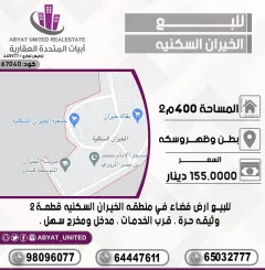 Land For Sale in Khiran Residential Land Side