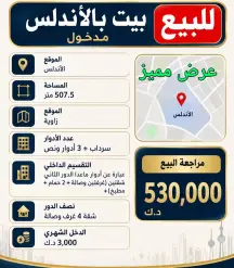 بيت للبيع في الاندلس