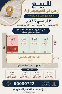 أرض للبيع في الفنيطيس