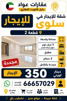 شقة للايجار في سلوى