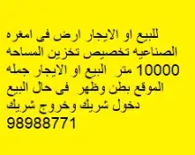 أرض للبيع في امغرة الصناعية