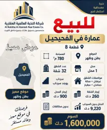 عمارة للبيع في الفحيحيل